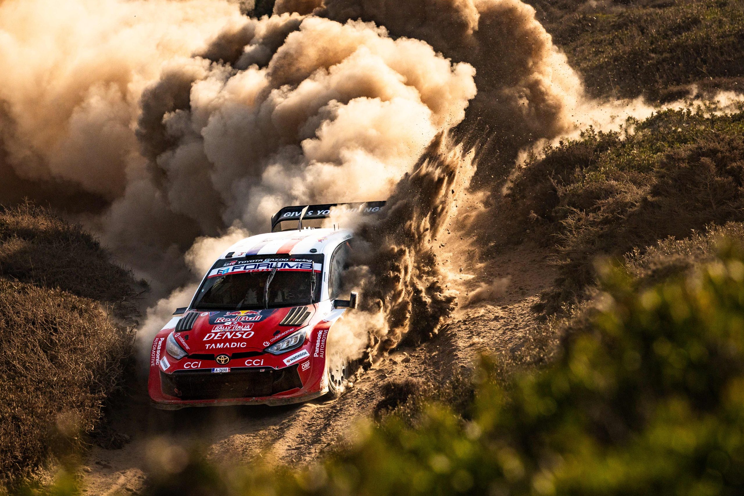 TOYOTA GAZOO Racing Sweeps Rally Italia Sardegna Podium as Evans and Martin Claim World Titles